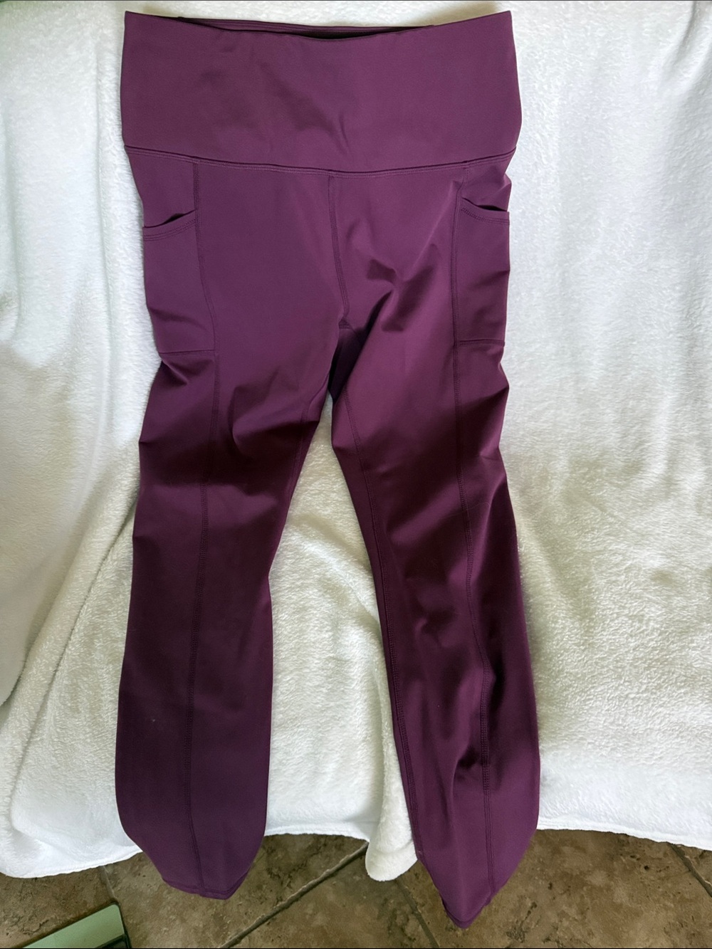 Reebok Plum High-Waist Pocket Leggings